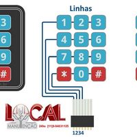 Reparo de teclado de membrana